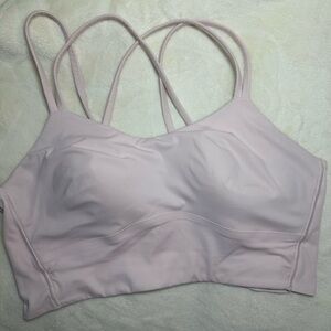 Lululemon Like a Cloud Longline Bra Strawberry Milkshake